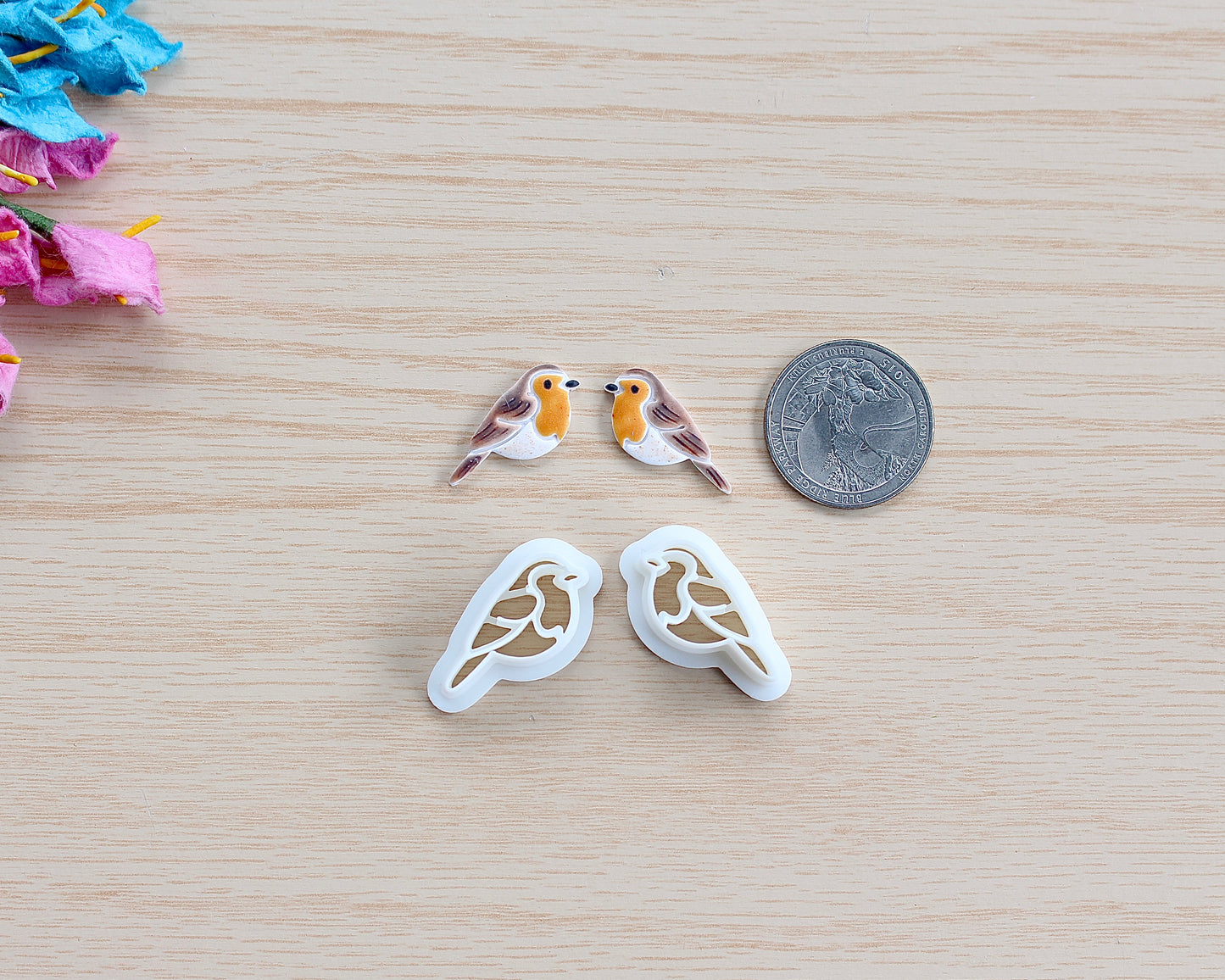 Robin Bird Stud Cutter Set