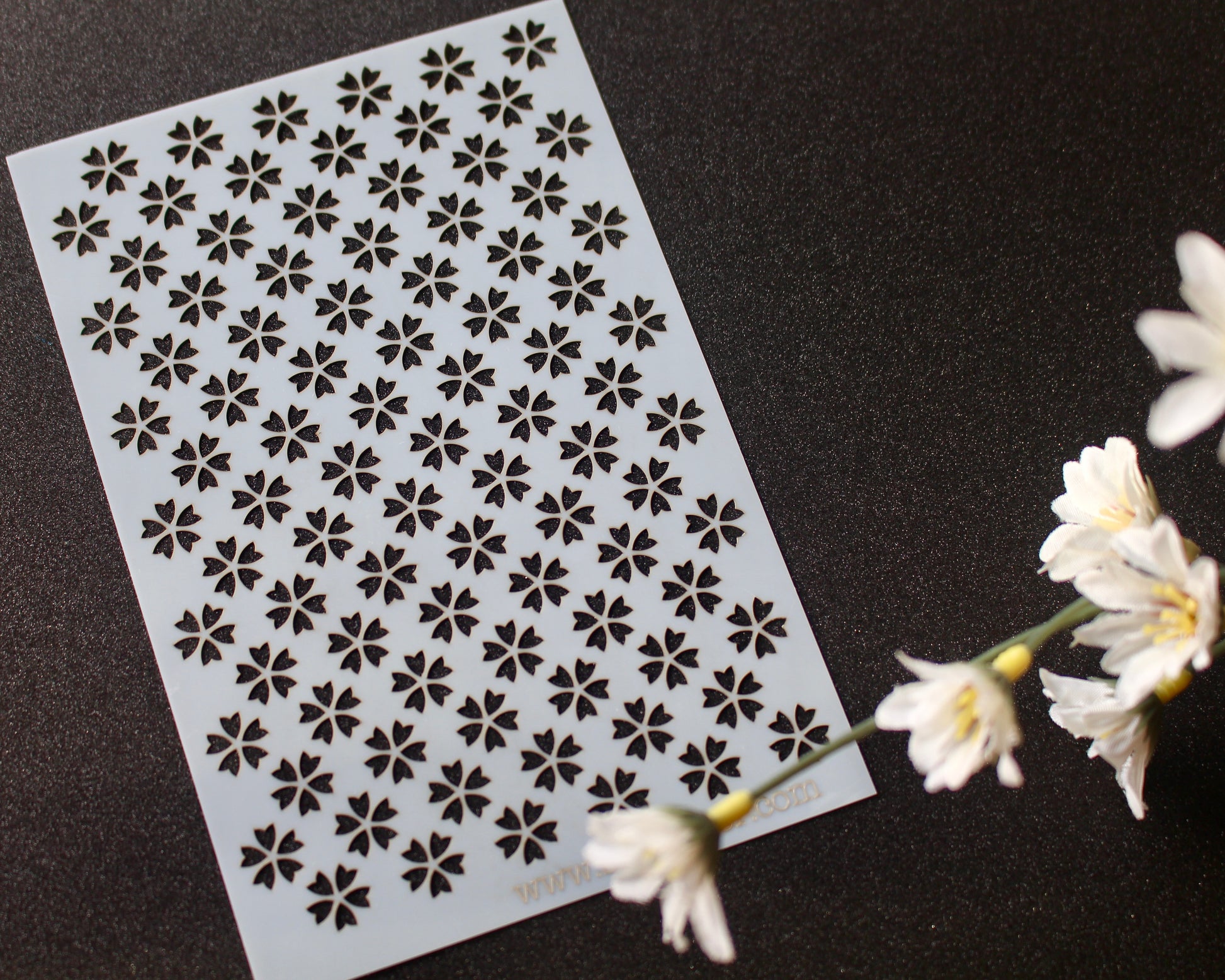 Sakura Blossom Mylar Stencil