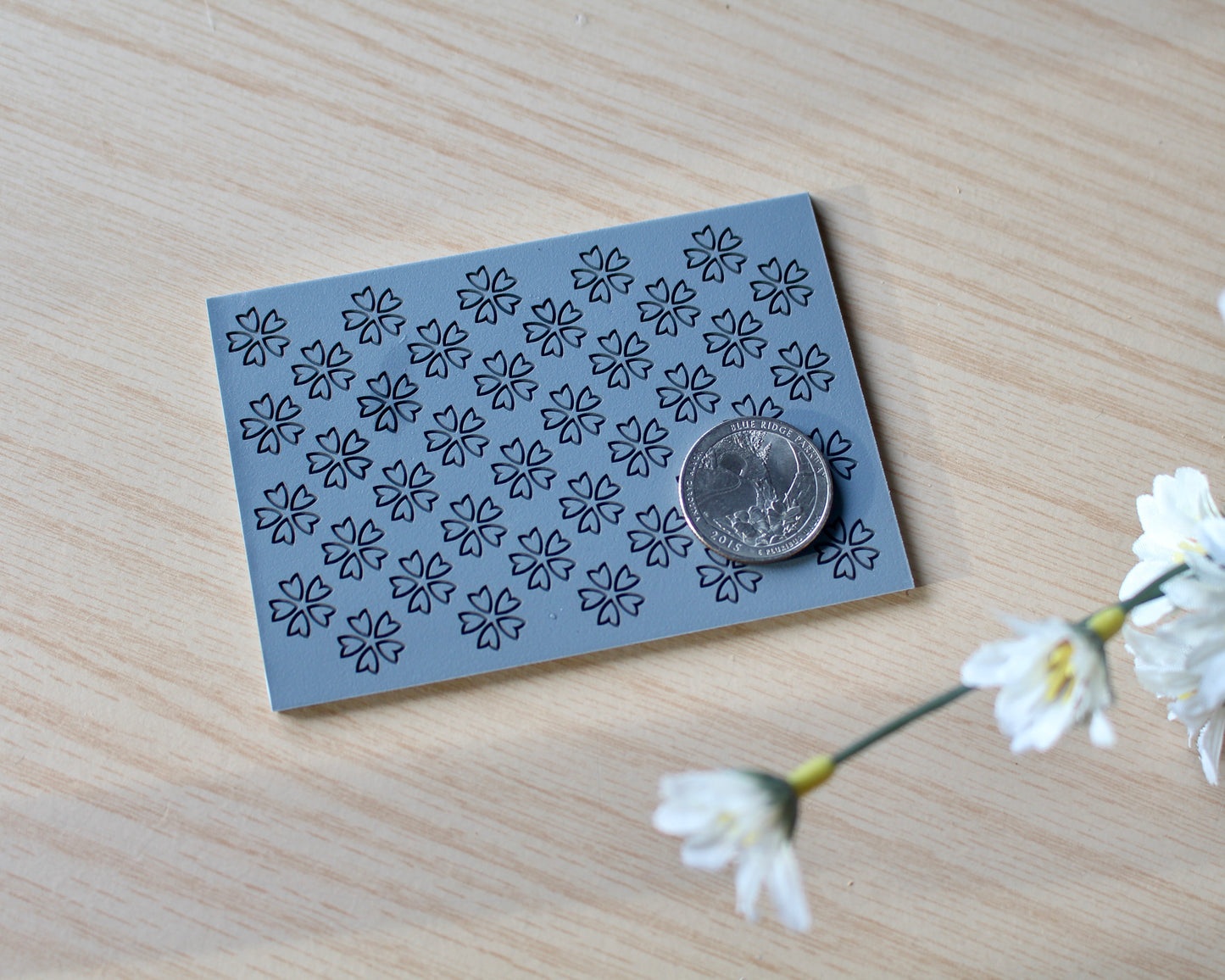 sakura texture mat polymer clay cutter