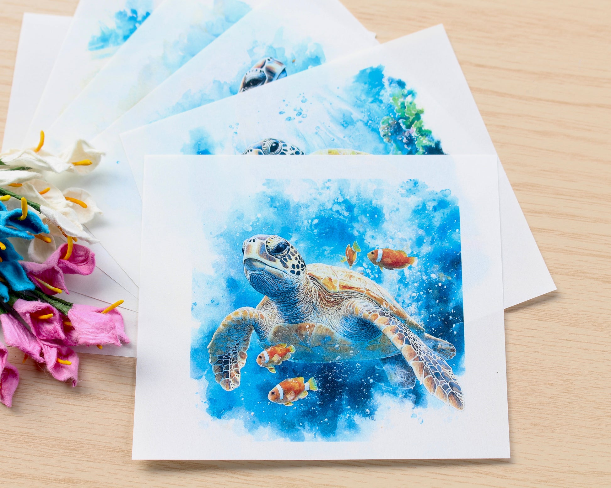 Sea turtle transfer paper