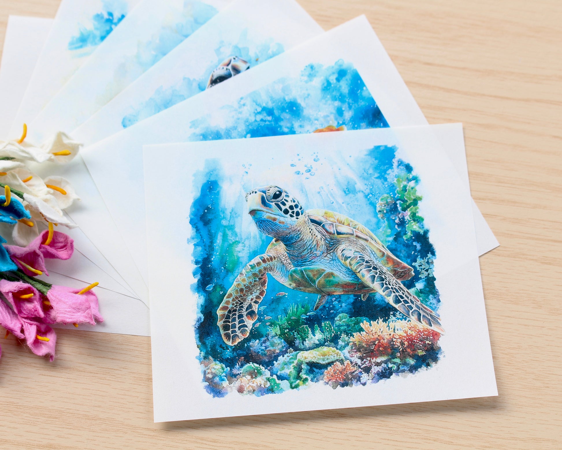 Sea turtle transfer paper
