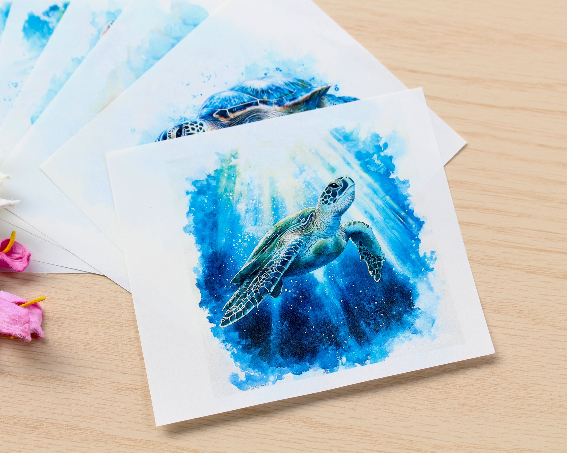Sea turtle transfer paper