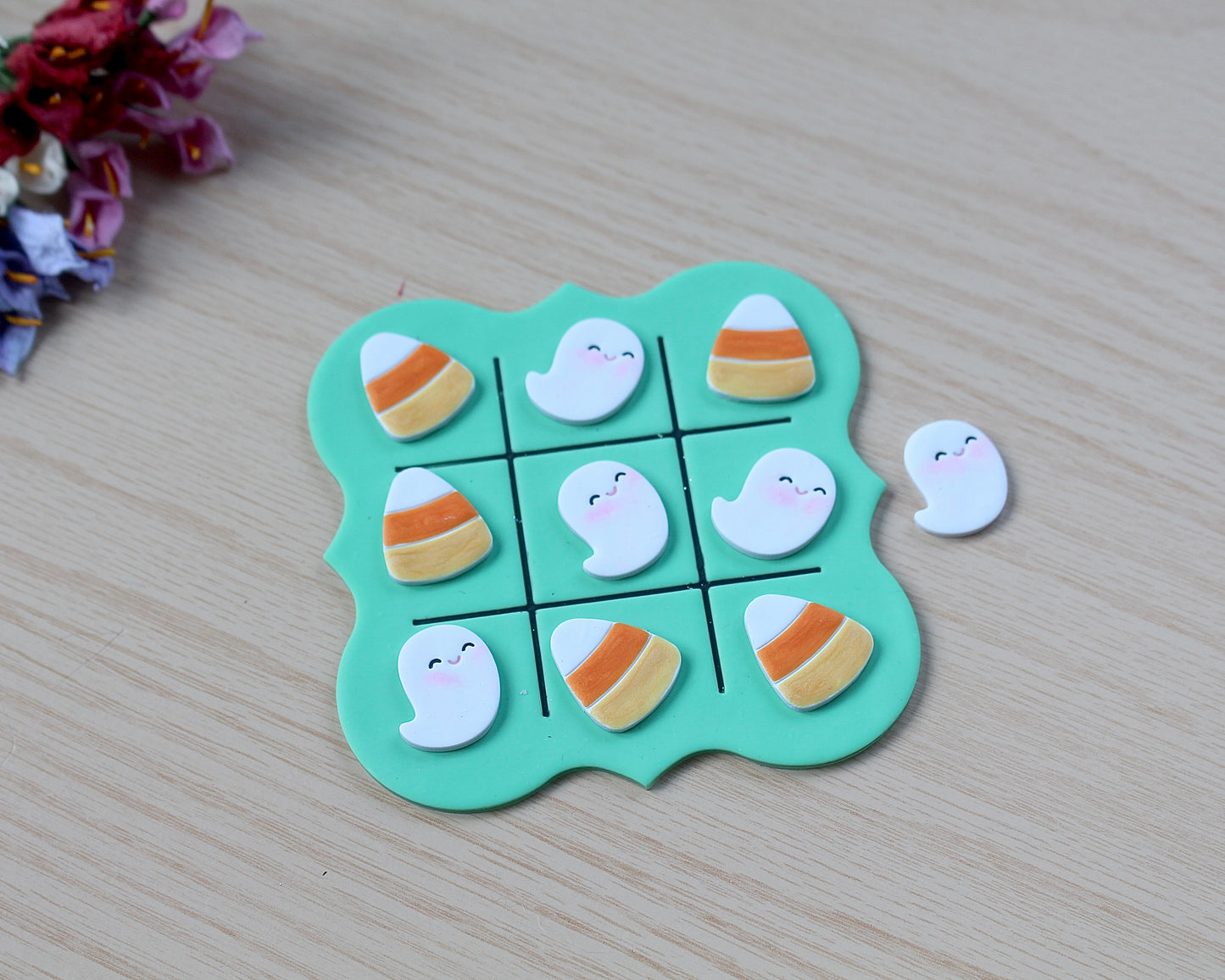 Tic-tac-toe Ghost and Candy Corn Cutter