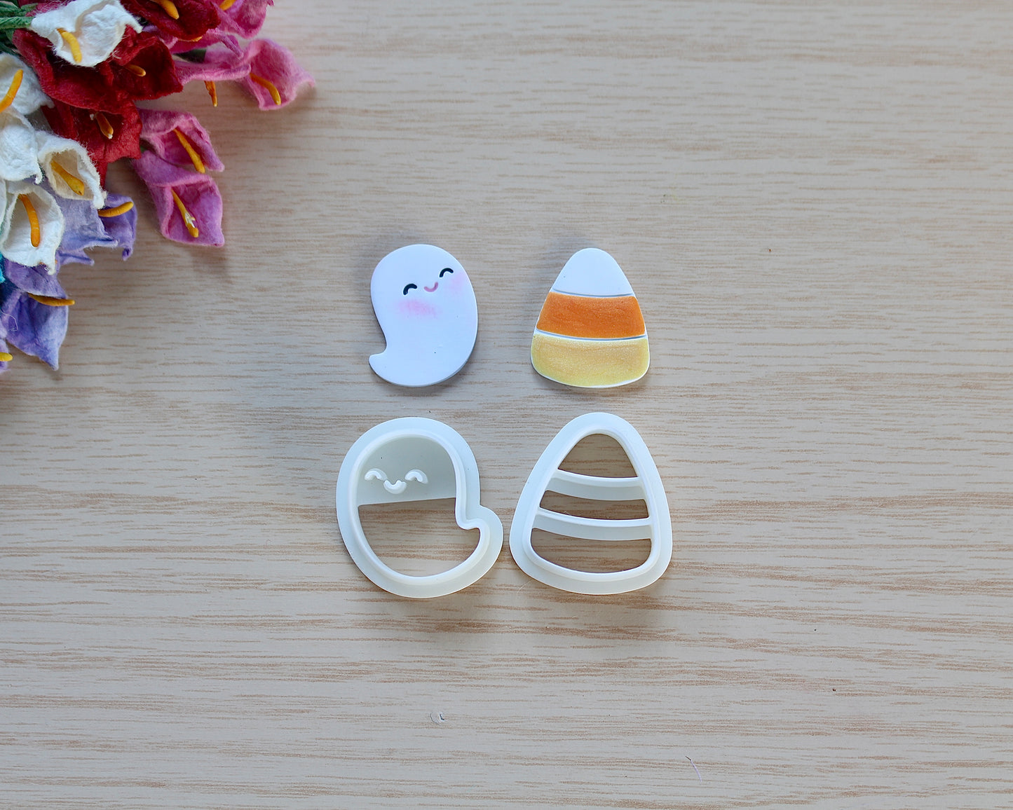 Tic-tac-toe Ghost and Candy Corn Cutter