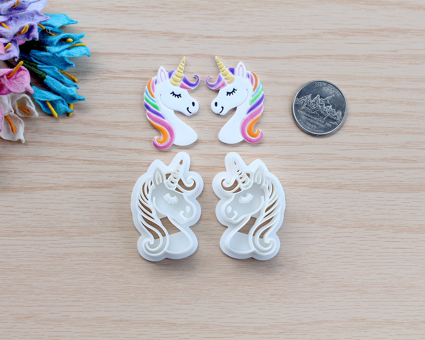 unicorn polymer clay cutter