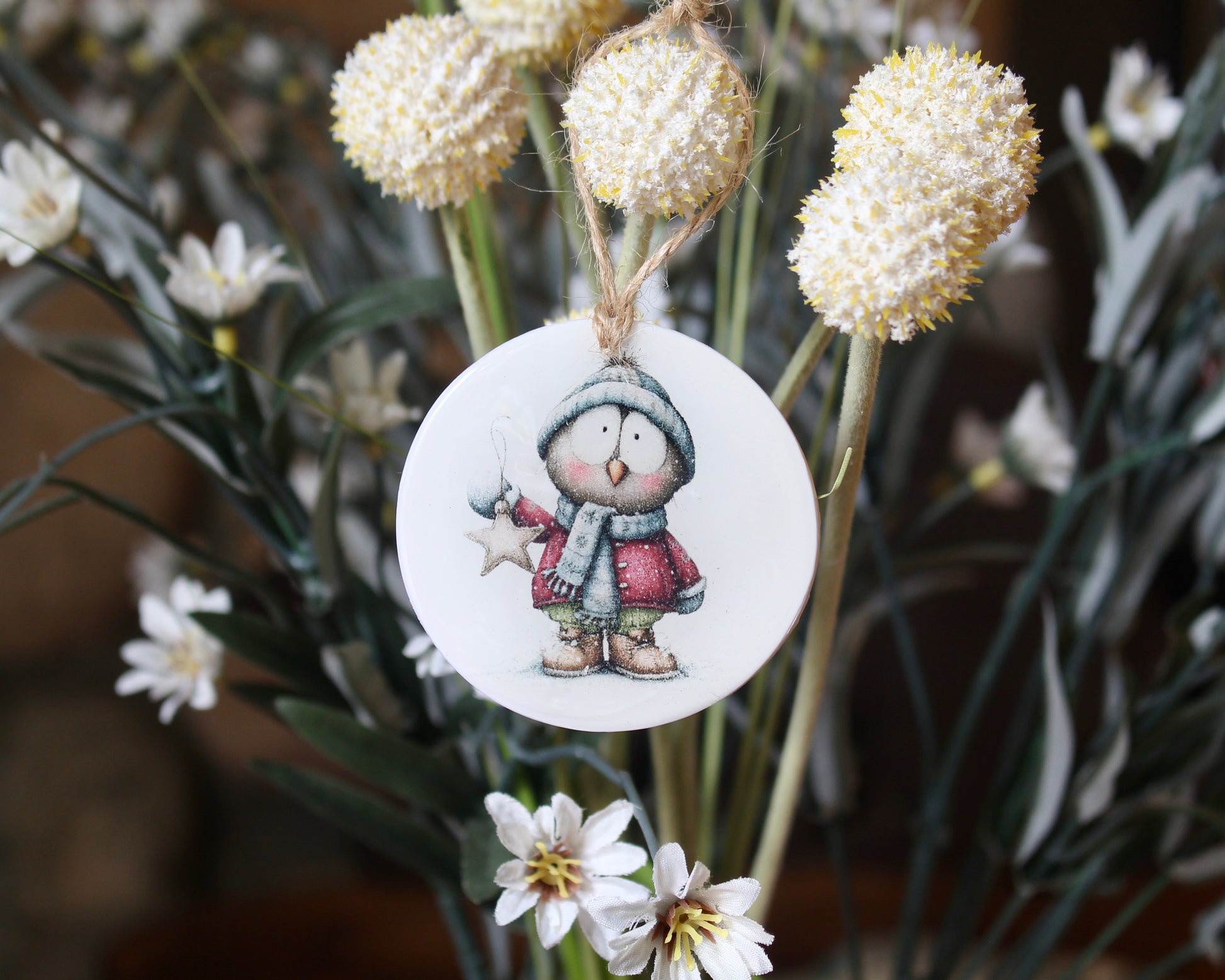 Winter animal transfer paper